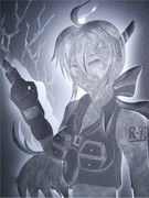 ハクサンにとっつかれる静画