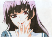 【色鉛筆模写】黄昏夕子さん