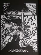 【切り絵】神を否定した化物