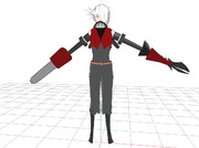 戦場チェーンソーACT2　MMDモデル製作途中