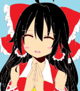 【塗ってみた】シンプルな霊夢