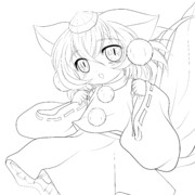 【塗り絵】犬走椛