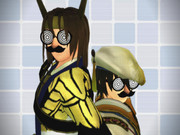 うちの子たちに鼻眼鏡