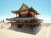 【MineCraft】法隆寺を再現したい-中間報告-その６