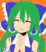 【塗ってみた】シンプルな霊夢 (別バージョン)