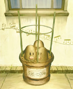 アサガオ描いた