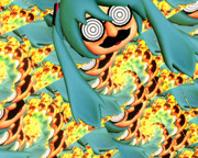 ミクダヨーオメンダヨー万華鏡っぽいヨーに鼻眼鏡（やっつけ）