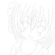 おねねちゃん【線画】　