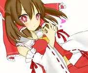 塗ってみた！霊夢！