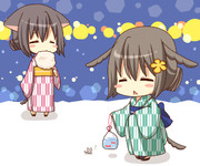 ( ´-｀)　　(´△｀ )