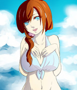 水着のおねぇさん塗らせていただきました！