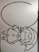 妖精さんを切り絵にしてみた