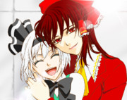 巷で評判の美女と美少女なんです。