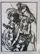 【切り絵】リノア、セルフィ、キスティス【FF8】