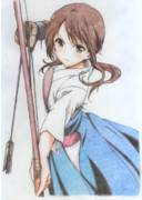 【色鉛筆模写】EDだったり。紗羽だったり♡