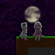 月夜の談話会。