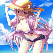 水着パーカー ニコニコ静画 イラスト
