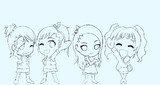 ロリカルテットDEミニキャラ練習