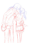 ラフ画ですが、後で清書とかします。