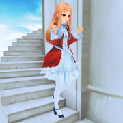 【GIF】レア嬢が下りるだけ