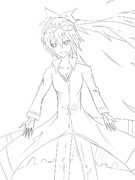 線画　―私はここにいるよ―