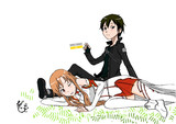 ソードアート・オンライン(SAO)のキリトさんとアスナはそういう仕様です！を描く。