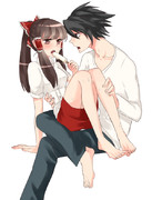 暑いけど引っ付く竜霊