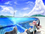 暑中お見舞いを描いてたら残暑お見舞いになった