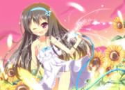 絶壁と超ひまわり