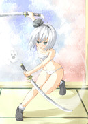 妖夢（クールビズ）が勝負を仕掛けてきた