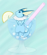 シャワーズ ニコニコ静画 イラスト