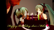 Happy Birthday,dear Miku　Happy Birthday to You～♪