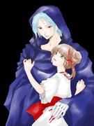 リハビリで吸血姫描いた(・ω・)