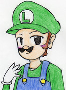 ルイージをＺＵＮ絵風にしてみたかった・改