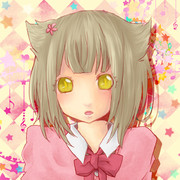 猫耳少女の線画塗らせていただきました！