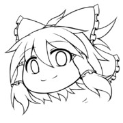 ふわふわ【線画】