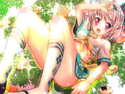 お菓子モグモグ！