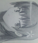 シャーペンで佐天さんを描いてみた