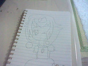 ノートで描いたピーチ姫