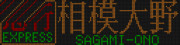 小田急3000形　急行　相模大野(バグ幕)