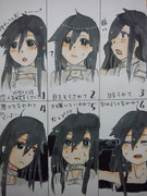 キリ娘が傷ついた表情練習