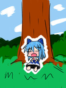 ⑨月なので毎日チルノを描くことにした。2年目の17日目