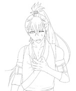 吸血衝動　和装(線画)