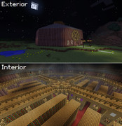 【Minecraft】　ちょっとした図書館を作ってみた