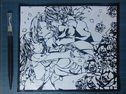 【切り絵】　「「迎えにきたよ（わよ」」　【Ib】