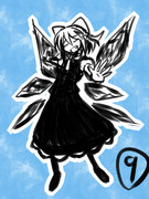 ⑨月なので毎日チルノを描くことにした。2年目の24日目