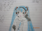 ミクを描いてみた|дﾟ)