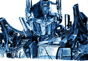 映画「トランスフォーマー」　オプティマス・プライムを描いてみた
