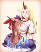 萃香のだいしゅきホールド！