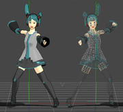 3939頂点のミク_MMDモデル配_軽い3DCG